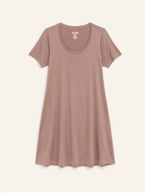 Wool& Maggie Swing Dress Ash Brown Size 1X WoolAnd